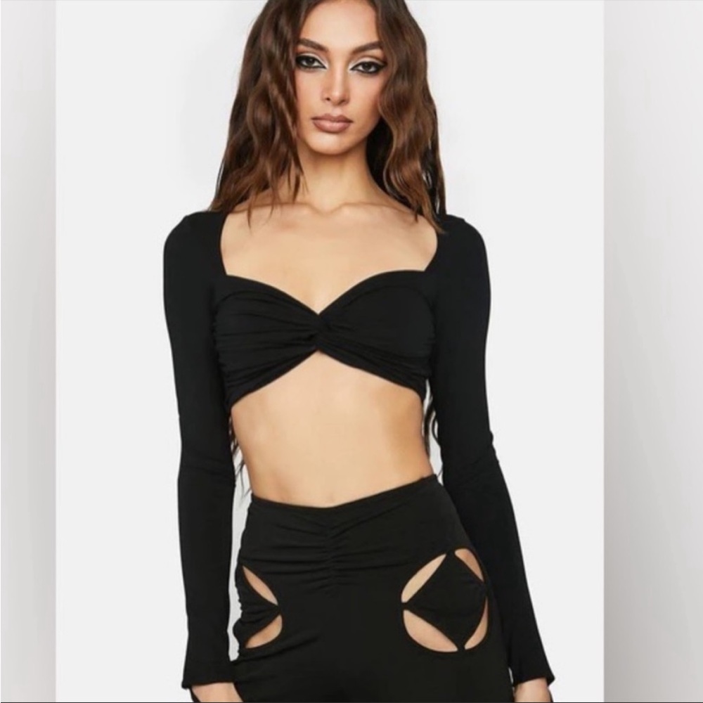 brand new urban outfitter the kript long sleeve crop small